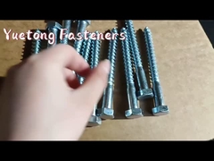 Galvanisé blanc galvanisé de vis en bois de tête de sortilège des bâtiments Din571