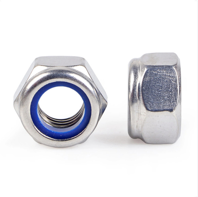 Écrou de blocage DIN985 zinc blanc bleu zinc blanc M6-M36