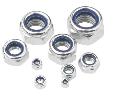 Écrou de blocage DIN985 zinc blanc bleu zinc blanc M6-M36