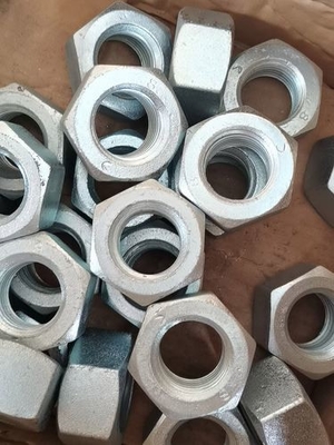 Hex Noix 4.8/8.8 Grade Zinc planté en acier au carbone HDG Noix usine