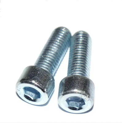 Fermetures hexagonale Boulons de prise en acier carbone zinc blanc de qualité 8.8 fil complet DIN 912