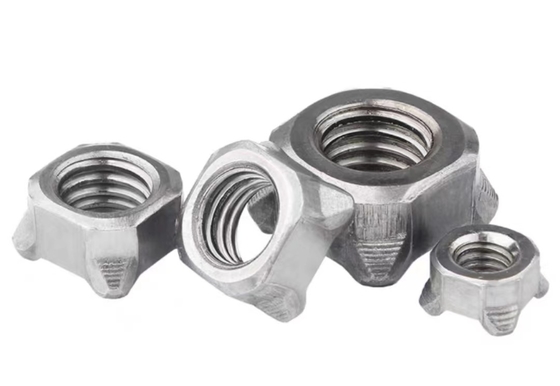 Carré M6 Din 928 écrous hexagoublés en acier au carbone soudé de qualité 8.8