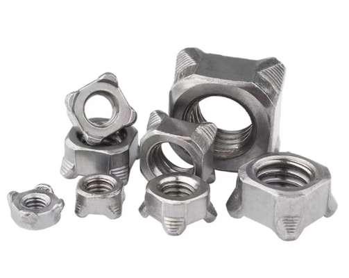 Carré M6 Din 928 écrous hexagoublés en acier au carbone soudé de qualité 8.8
