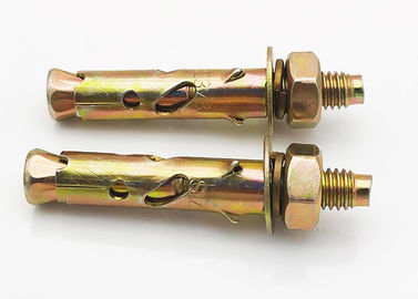 jaune/blanc zinc planté Anchor Bolt Antiskid Fin de requin type M6 zinc planté fini