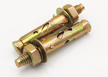 jaune/blanc zinc planté Anchor Bolt Antiskid Fin de requin type M6 zinc planté fini