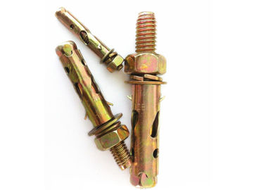 jaune/blanc zinc planté Anchor Bolt Antiskid Fin de requin type M6 zinc planté fini