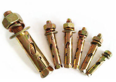 jaune/blanc zinc planté Anchor Bolt Antiskid Fin de requin type M6 zinc planté fini