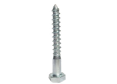 Hex Head Bois vis en acier au carbone blanc zinc plaqué DIN571 M6-M12 pour les fixations
