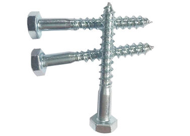 Acier au carbone Din 571 Hex tête vis de forage automatique bois 4.8/8.8