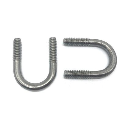 Demi type 10,9 du fil U attaches galvanisées blanches de Meterial d'acier au carbone de boulon