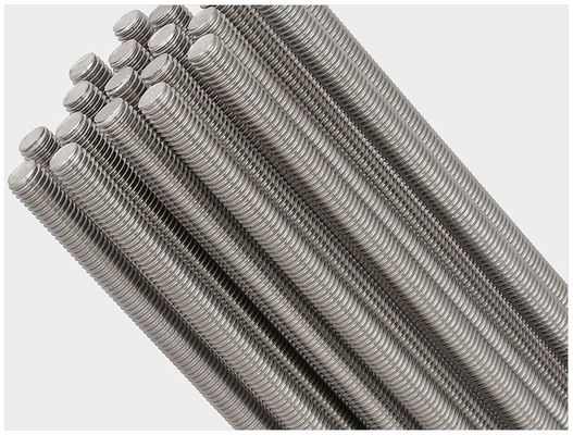 Construction à filetage complet Bleu blanc zinc Q195 acier au carbone DIN 975 Bande filetée M6*1m