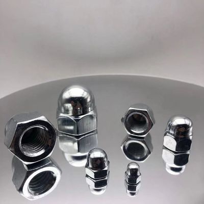 DIN1587 Noix à capuche en forme de dôme Hexagon Noix à capuche en forme de dôme en forme de zinc
