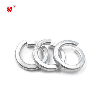 Acier au carbone galvanisé par immersion chaude jaune blanche de rondelle élastique du zinc Din127b