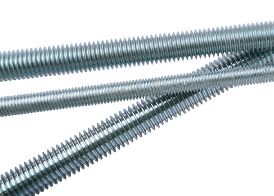 Construction à filetage complet Bleu blanc zinc Q195 acier au carbone DIN 975 Bande filetée M6*1m