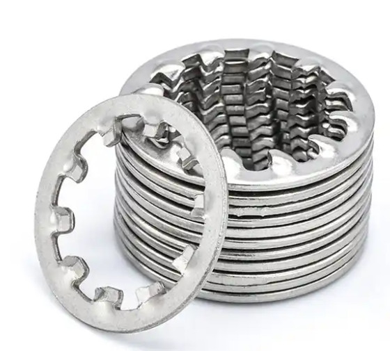 DIN 6797 Fermetures en acier inoxydable M10 M12 Dentée étoile laveuse à dents internes