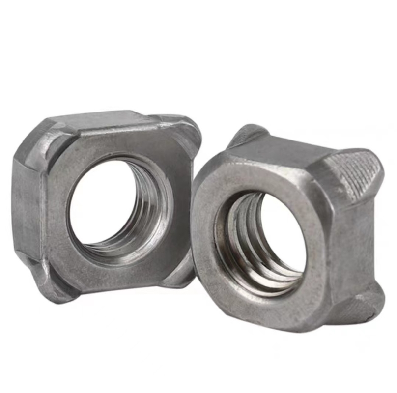 Carré M6 Din 928 écrous hexagoublés en acier au carbone soudé de qualité 8.8