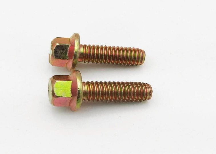 Pour le boulon galvanisé de bride de tête de sortilège de catégorie de l'acier au carbone 5,8 de jaune général d'industrie