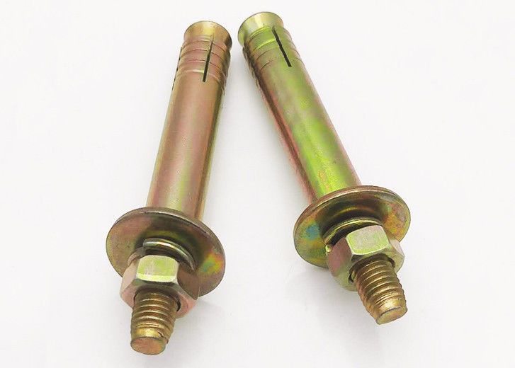Fermetures d'ascenseur en acier au carbone Ancrage d'expansion Boulure Couleur zinc plaqué M6-M24