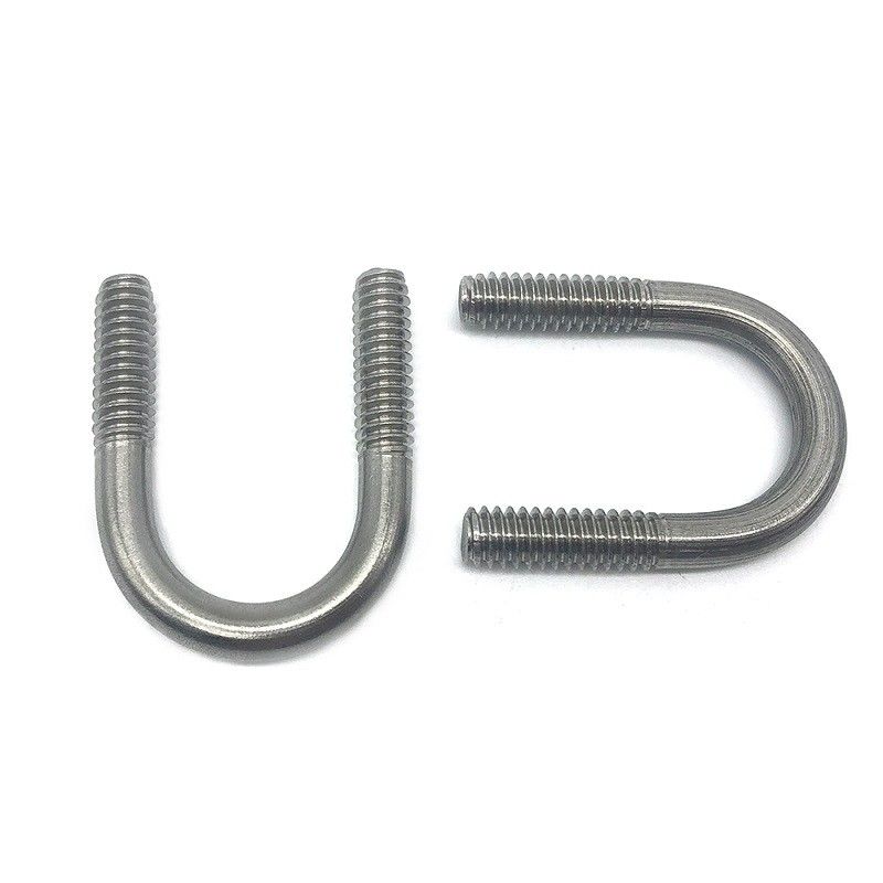 Demi type 10,9 du fil U attaches galvanisées blanches de Meterial d'acier au carbone de boulon