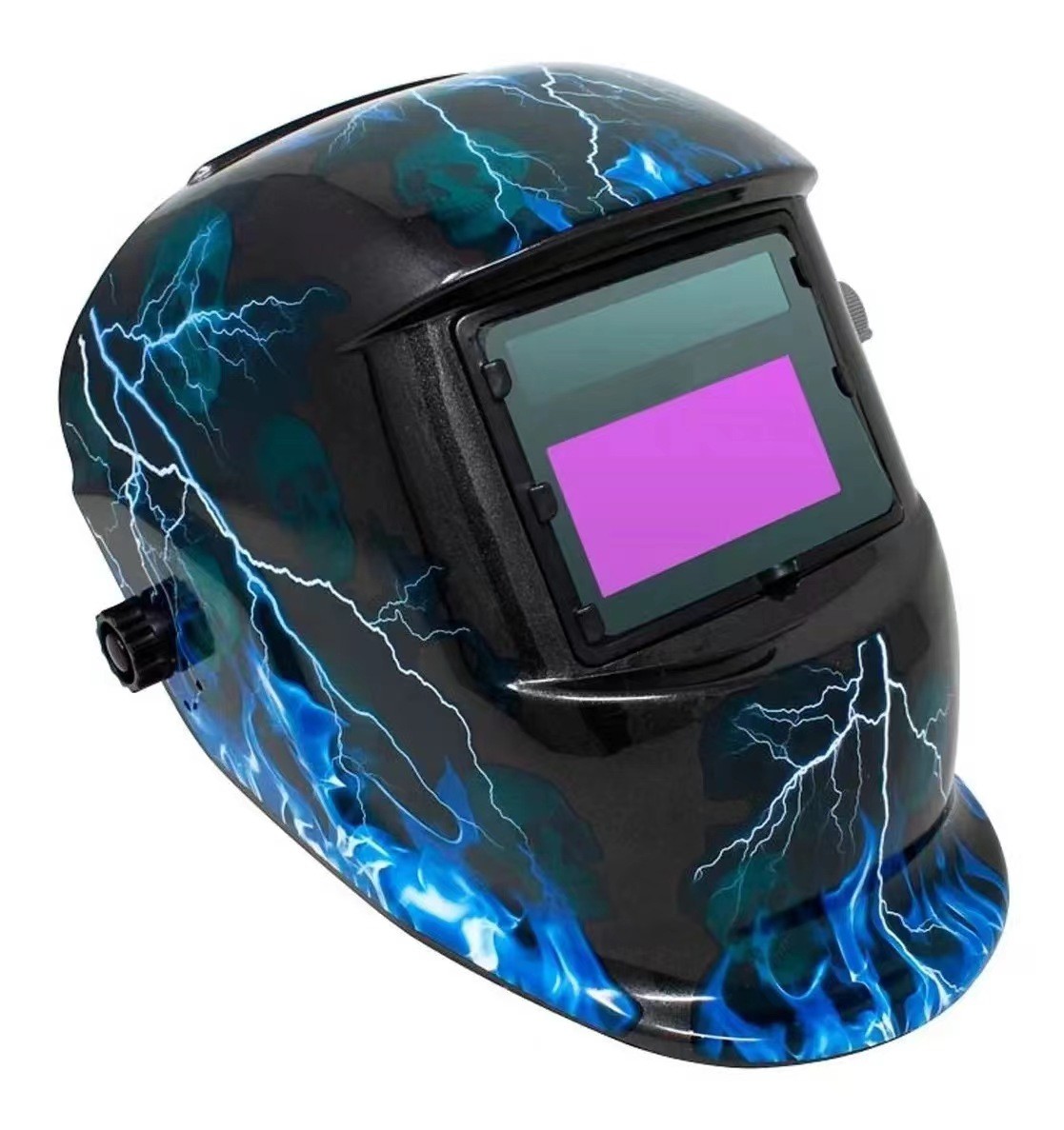 Couleur rouge Odm Casque de soudage auto-assombrissant Matériau Pp