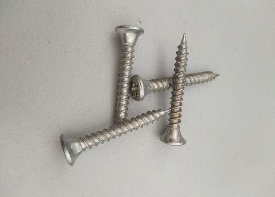 Écroues à perçage automatique à paroi sèche à fil complet en acier au carbone Écroues métalliques à tête plate