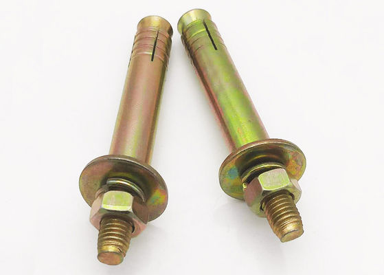 Fermetures d'ascenseur en acier au carbone Ancrage d'expansion Boulure Couleur zinc plaqué M6-M24