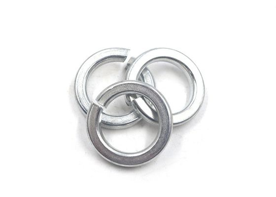 Laveuse à ressorts en acier DIN127B/GB Blanc et jaune Laveuse à ressorts à verrouillage en zinc en acier au carbone